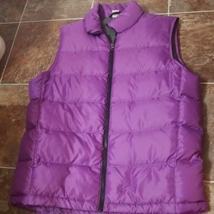 Purple puffy vest